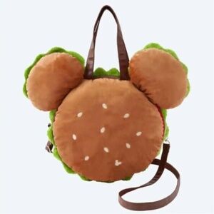 Japan Tokyo Disney Resort Limited Mickey Hamburger Tote Bag Burger Backpack